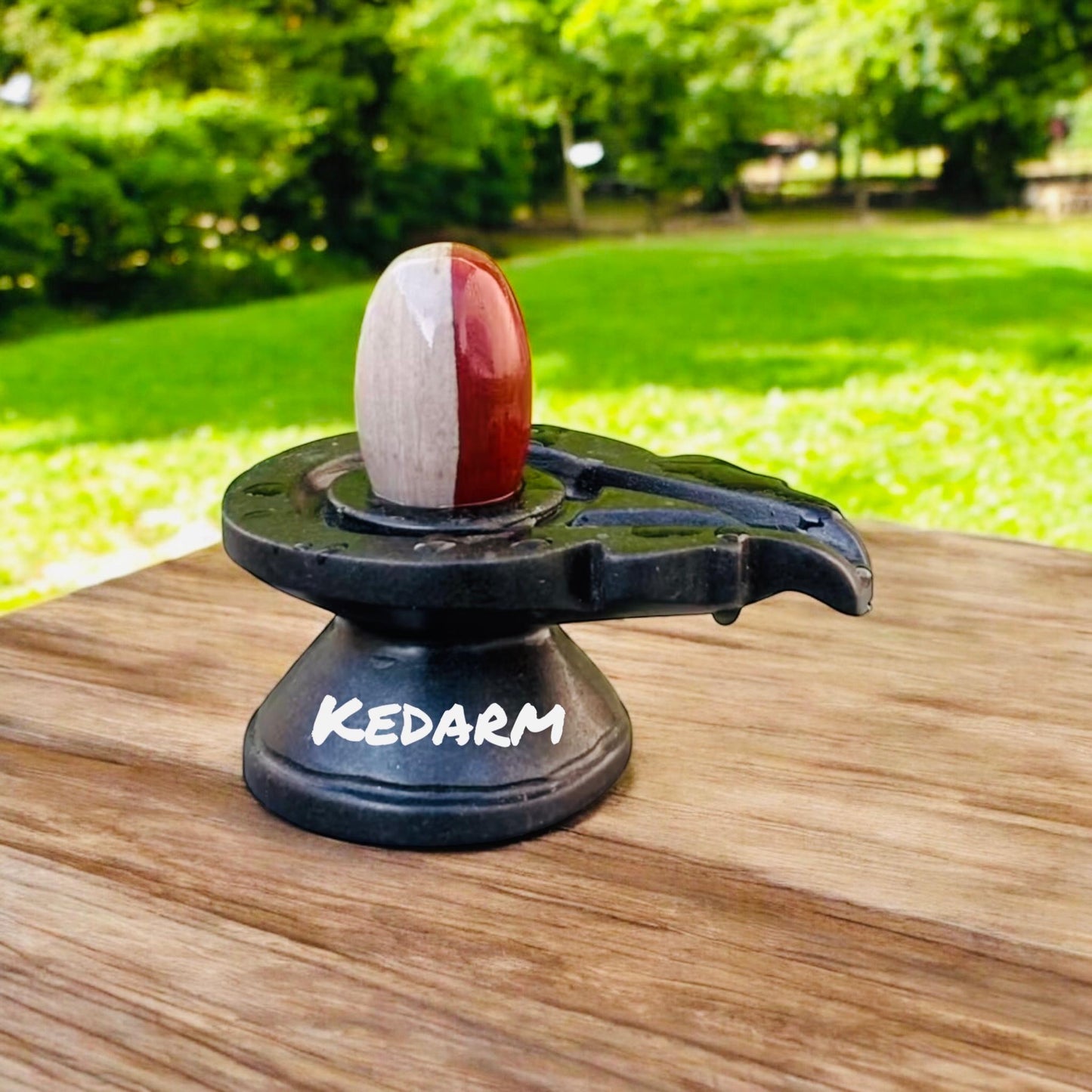 2inch ardhnareshwar narmadeshwar Shivling with 4inch Damru shape Jalhari