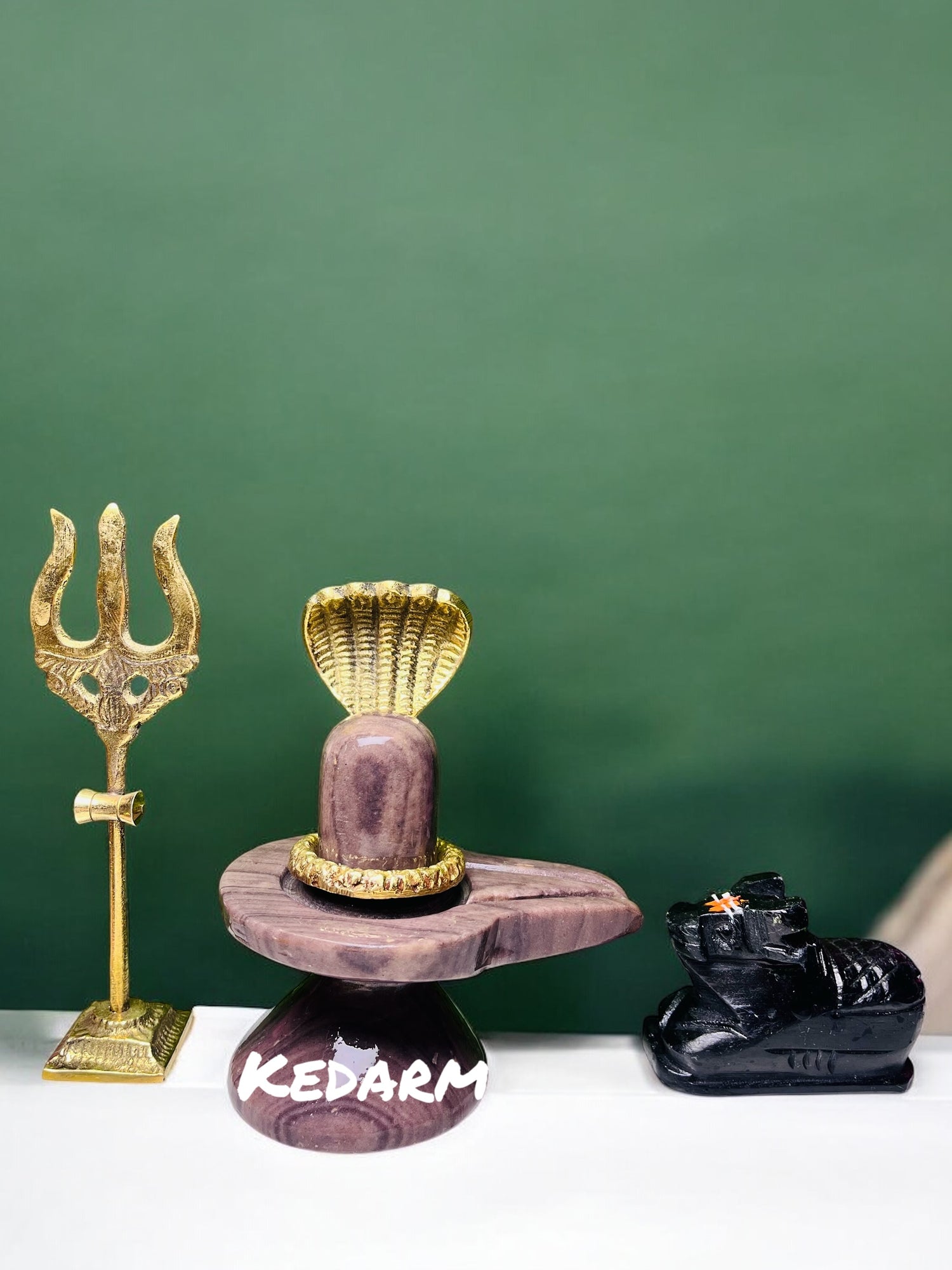 Narmadeshwar Shivling with full set
