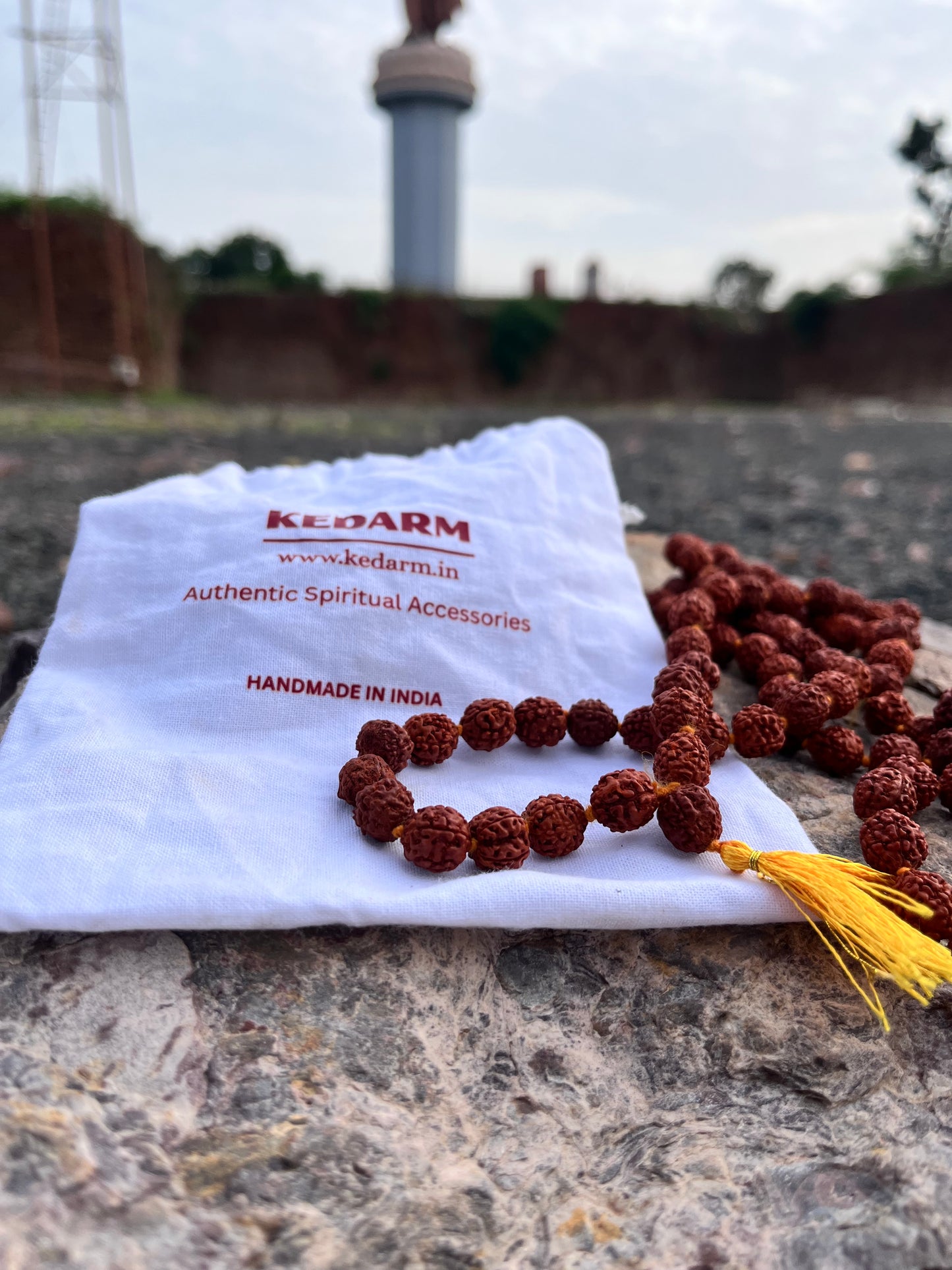 Sacred Rudraksha Jap Mala - 108 Beads for Mantra Chanting & Japa Meditation