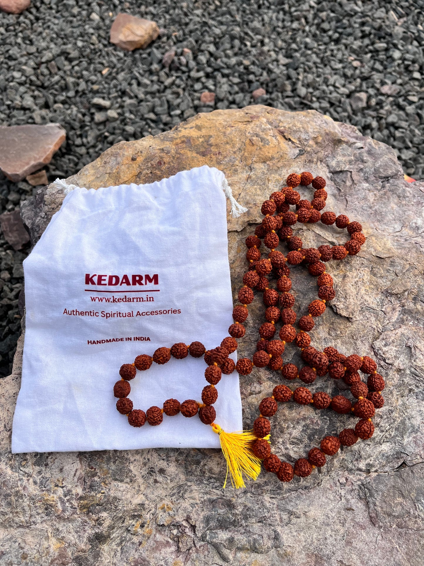 Sacred Rudraksha Jap Mala - 108 Beads for Mantra Chanting & Japa Meditation